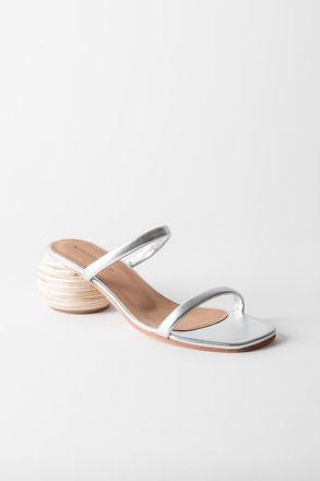 Huma Blanco Chachi Slide Sandal in Silver at Nordstrom, Size 41