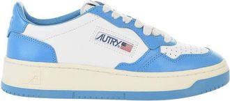 Autry Blue Two-Tone Leather Sneakers