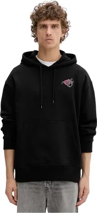 Diesel Hoodies & sweatvesten, Heren, Zwart, M, Katoen, S-Macs-Hood-V1 Hoodie