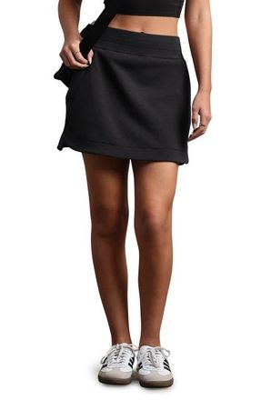 Rhone Dreamglow Skort in Pure Black Heather at Nordstrom, Size X-Small