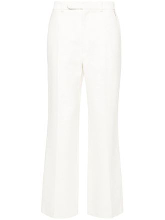 Casablanca straight-leg jacquard trousers - White
