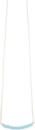 A Blonde and Her Bag Michelle Bar Demi Fine Necklace in Chalcedony