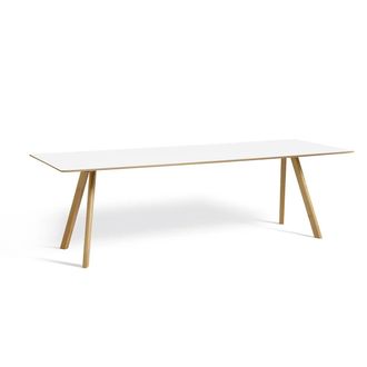 HAY Copenhague CPH30 2.0 Esstisch 250 x 90 cm, Eiche lackiert / Laminat weiss