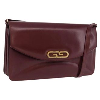 Gucci Pre-owned Vintage Shoulder Bag - Dames - Pre-owned - Rood - Maat: ONE Size Leer