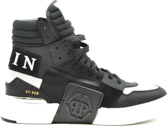 Philipp Plein Sneakers Aaas Msc 3231 Ple 010N02 - Heren - Sneakers - Zwart - 40 EU - Leer - Schoenen