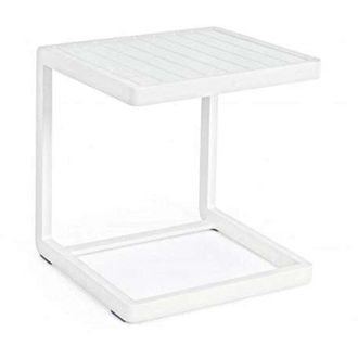 Decorspace Tavolino da caffe Konnor per lettino da esterno e giardino 40 cm in alluminio -Barn