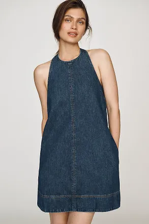 Aligne Sandy 100% Cotton Mini Halter Dress