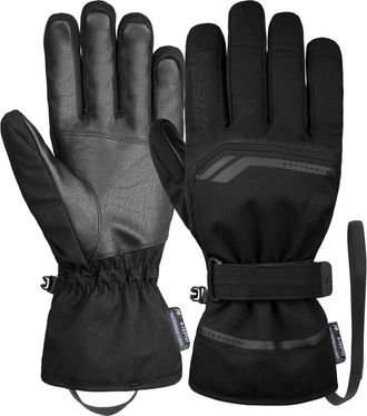 Reusch Mens, Pleasantly Primus R-tex Xt Waterproof Membrane, Comfortable Warm ski, Softshell, Snow, Winter Gloves, Black, 8.5