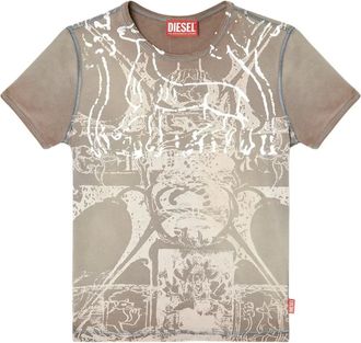 Diesel T-shirt T-Uncuties-Long-R6 - Toni neutri