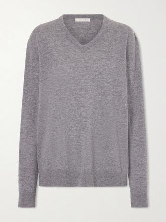 The Row Pullover In Cashmere Nian - Grigio