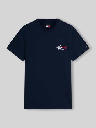 Tommy Jeans Relaxed Fit T-Shirt aus reiner Baumwolle in Marine, Gr&ouml;&szlig;e XXL