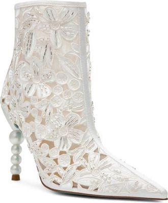 Betsey Johnson Jack Bootie in Ivory at Nordstrom, Size 8.5