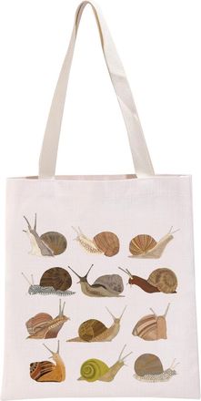 Generic PYOUL Snail Lover Gift Garden Snail Tote Bag Insects Enthusiasts Handbag Entomology Lover Gift Spiral Fans Gift (Garden Snail Tote)