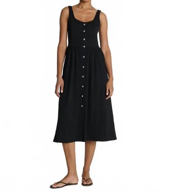 Nation Ltd Laurel Midi Dress In Jet Black