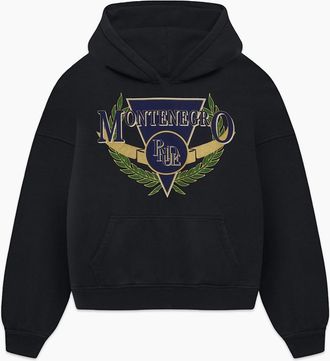 Rhude Mens Montenegro Hoodie Black - Size: 36