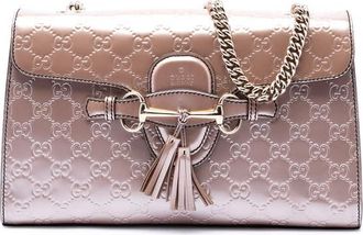 Gucci Pre-owned Gucci Medium Guccissima Patent Emily Shoulder Bag Ladies CLLPH45OAVGC60Q3