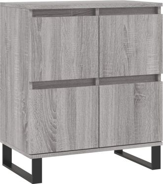 vidaXL Sideboard Grey Sonoma 60x35x70 cm Engineered Wood Vidaxl