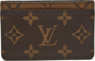 Louis Vuitton Portacarte in tela con monogramma - Marrone