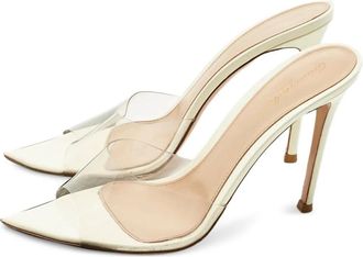 Gianvito Rossi Sandali Elle a punta - Bianco