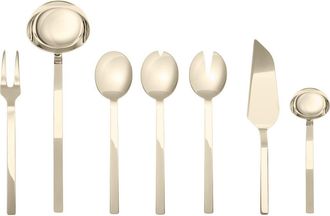Mepra Stile By Pininfarina Serving Set - 7 Pieces in Ice Champagne at Nordstrom
