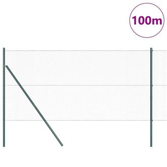 Berkfield Home Hexagon Fence Green 1.2x100 m Steel