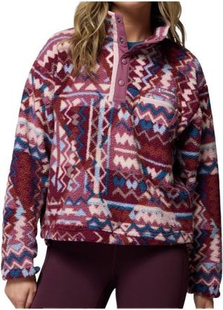 Columbia Helvetia II Printed Cropped Half Snap Fleecepullover f&uuml;r Damen | bunt