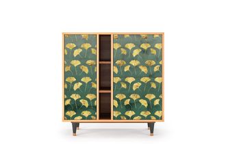 StoryZ Aparador verde y amarillo 3 puertas L 94 cm