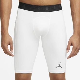 Nike Jordan Mens Dri-FIT Sport Compression Shorts - White/Black Size 3XL