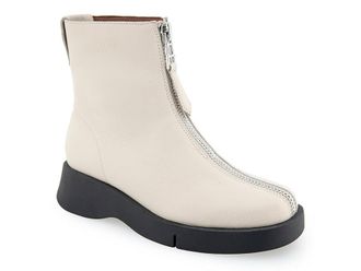 Aerosoles Francis Womens Boots Eggnog Pebbled Leather : 7.5 B - Medium