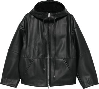 Sportmax Giacca con cappuccio e zip - Nero