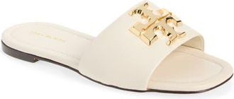 Tory Burch Eleanor Slide Sandal in Light Cream/gold at Nordstrom, Size 10.5