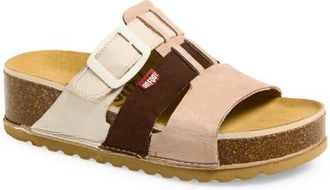 On Foot Naoshima Three-Strap Slide Sandal in Khaki/Bone at Nordstrom, Size 8Us