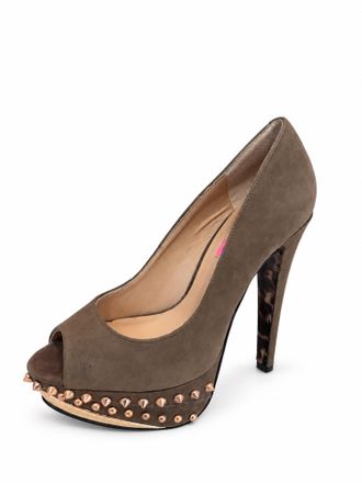 Betsey Johnson Womens Ramma Heels In Grey Multi