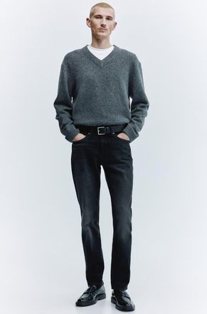H&M Slim Jeans in Black at Nordstrom, Size 40 X 32