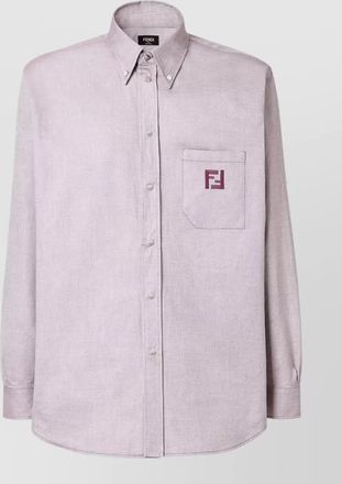 Fendi cotton oxford comfort-fit long-sleeve shirt