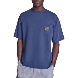 Converse Box Patch Tee in Converse Navy at Nordstrom, Size X-Large