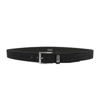 Cult Belts, male, Black, Size: 100 CM Embossed Style Leather Belt