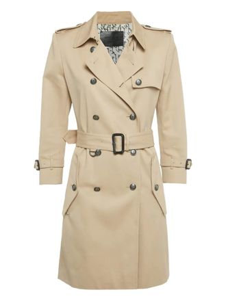 Givenchy Trenchcoat met dubbele rij knopen en ceintuur - Beige