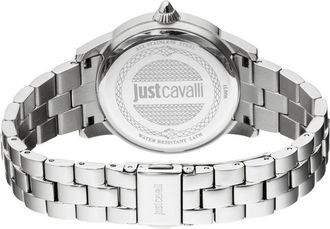 Just Cavalli JC1L006M0065 LOGO WoMens Ice Blue Watch - Silver - One Size