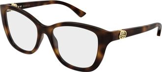 Gucci Optisch Montuur - Dames - Brillen - Bruin - 53 MM - Accessoires