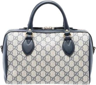 Gucci Pre-owned Satchel - unisex - Vintage Handtas - Beige - ONE Size - Leer - Vintage
