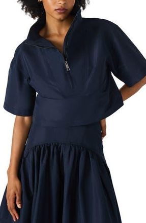 Steve Madden Henri Half Zip Top in Midnight at Nordstrom Rack, Size X-Large