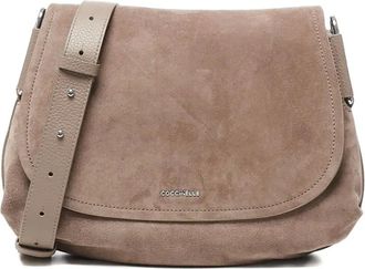 Coccinelle Borsa a tracolla in pelle scamosciata - Toni neutri