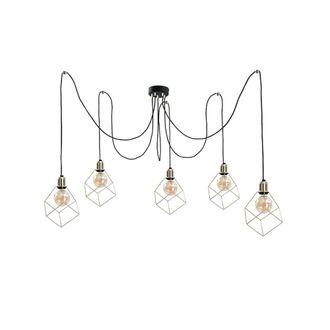 Netlighting Taho Cluster Pendant Ceiling Light Gold 5x E27
