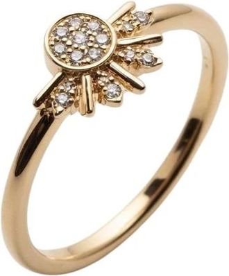 Pandora Anello Sole Luminoso - Dames - Ringen - Geel - 54 MM - Accessoires