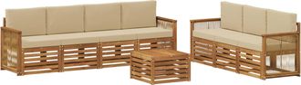 vidaXL Juegos De Sof&aacute;s 8 Uds. Madera De Acacia S&oacute;lida Vidaxl