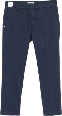 Entre Amis Cropped Broeken - Heren - Vrijetijds broeken - Blauw - W34 - Katoen - Broeken