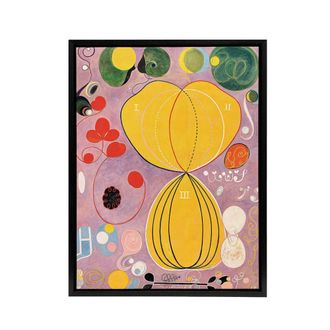 Artery8 Hilma Af Klint Group Iv No 7 Adulthood Framed Canvas Wall Art Print | Size: W24 x H32