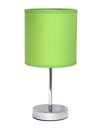 Lalia Home Nauru 11.81In Traditional Petite Metal Stick Bedside Table Desk Lamp