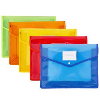 OEM Bolsas Para Documentos Expandibles, Organizadores De Documentos Resistentes, Con Cierre A Presi&oacute;n, Dise&ntilde;o Transparente, Aptas Para Papel Tama&ntilde;o Carta 